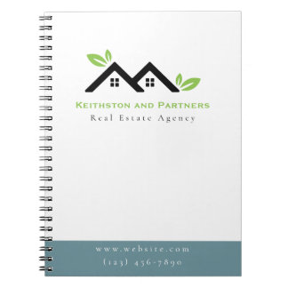 Modern Realtor Promotional Real Estate agents Notebook
