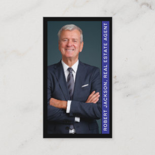 Modern Realtor Real Estate QR Code Business Card