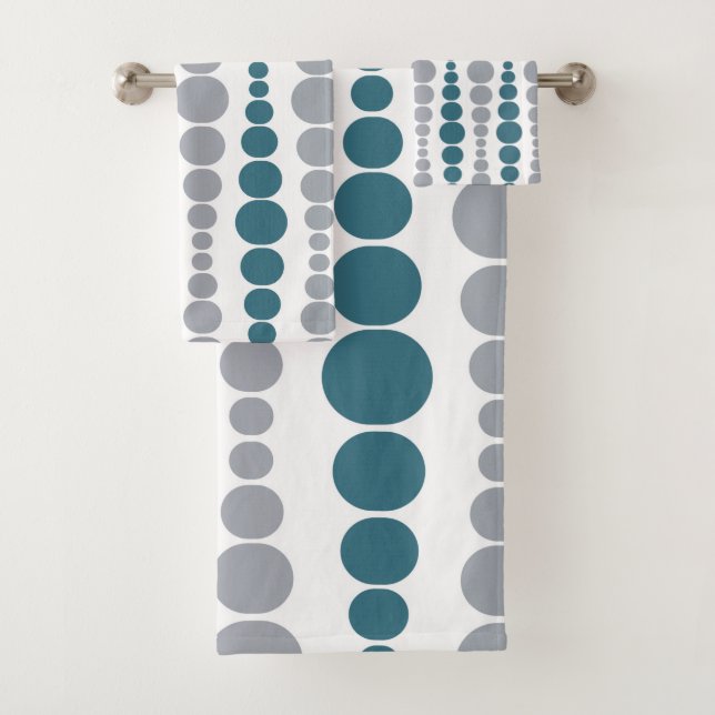 Modern Rectangles  Bath Towel Set (Insitu)