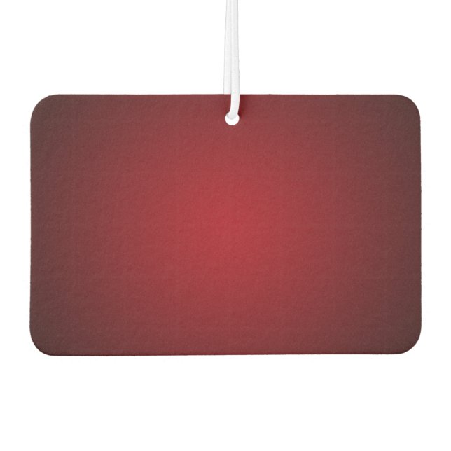 Modern Red-Black Grainy Vignette Air Freshener (Front)