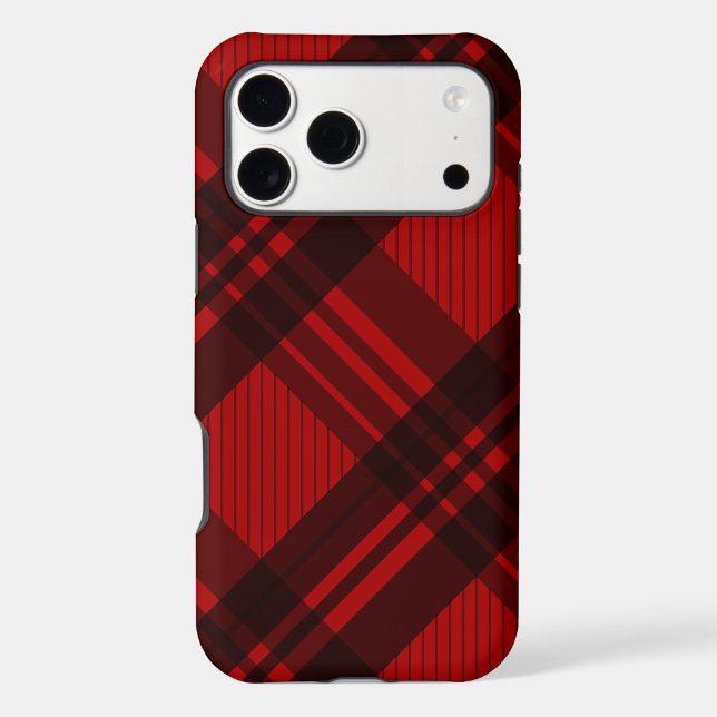  Modern Red & Black Plaid  (Verso)