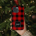 Modern Red Buffalo Plaid | Personal Initial  iPhone 13 Pro Case<br><div class="desc">Elevate your style with our Modern Red Buffalo Plaid Personal Initial product,  exclusively available on Zazzle! Whether you're looking to add a touch of rustic charm to your wardrobe or searching for the perfect personalized gift,  this product is designed just for you.</div>