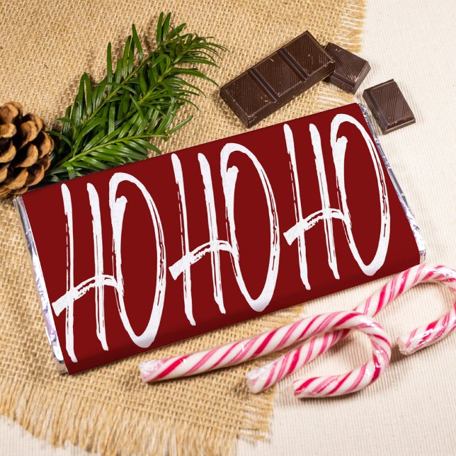 Modern red christmas chocolate wrapper Hersheys XL Photo Print (Creator Uploaded)