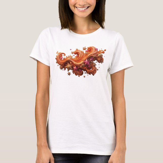 Modern Red CHRISTMAS MAGIC Quote Shirt (Front)