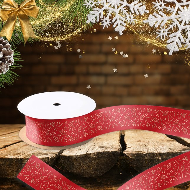 Modern Red Christmas Satin Ribbon (Creator Uploaded)