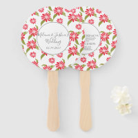 Modern Red Daisy Silo Garden Floral Wedding Round