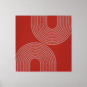 Modern Red Design Canvas Print