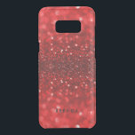 Modern Red faux Glitter & Sparkles D2 Uncommon Samsung Galaxy S8 Plus Case<br><div class="desc">Elegant modern red faux glitter and sparkless. Optional monogram.</div>