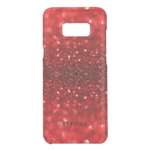 Modern Red faux Glitter & Sparkles D2 Uncommon Samsung Galaxy S8 Plus Case