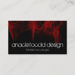 modern red fire bussiness card