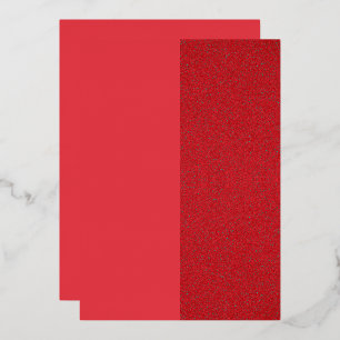 Modern Red Foil Invitation –Bold Minimalist Design