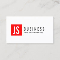Modern Red Logo Video Editor Business Card