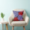 Modern Red Purple Pink Dahlia Floral