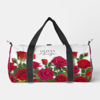 Modern Red Roses Garden Minimalist I Love Name