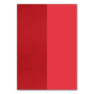 Modern Red Split Table Card – Customizable