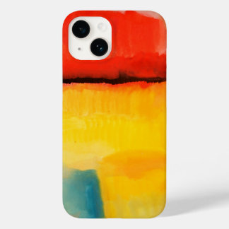 Modern Red Yellow Abstract Painting Case-Mate iPhone 14 Case