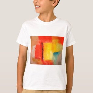 Modern Red Yellow Abstract Painting T-Shirt