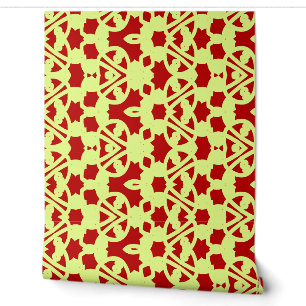 Modern red yellow classic "Ratti_Creative_Arts" Wallpaper