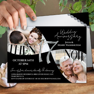 Modern Refined 17th Wedding Anniversary Invitation