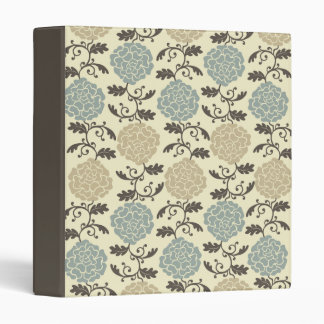 Modern Regal Rose Print Binder -Add Your Text