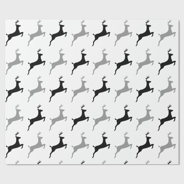 Modern Reindeer Wrapping Paper (Seam)