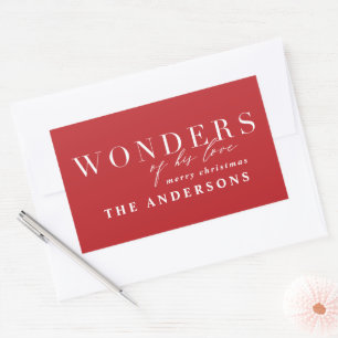 Modern religious chic typography Christmas Sticker
