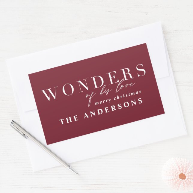 Modern religious chic typography Christmas Sticker (Envelope)