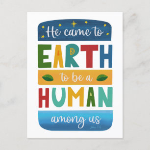 Modern Religious Christian Christmas John 1 14 Postcard