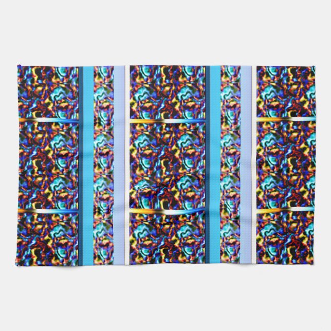 Modern Renaissance Geometric Art Kitchen Towel (Horizontal)