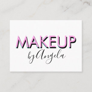  Modern Repeat Makeup Salon Nails Eyelashes   Business Card