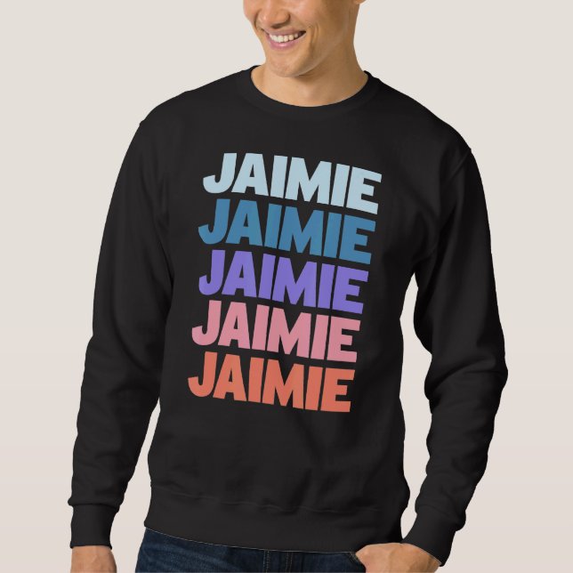 Modern Repeated Text Jaimie Sweatshirt (Front)