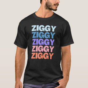 Modern Repeated Text Ziggy T-Shirt