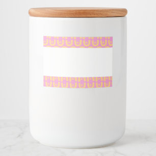 Modern Repeating Shapes Abstract Design Food Label
