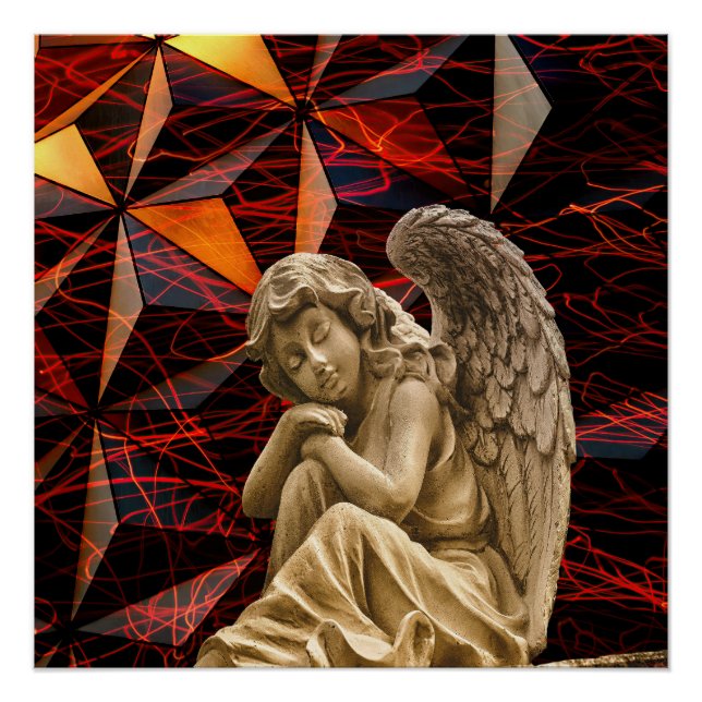 Modern Resting Angel Poster (Front)