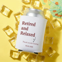 Modern Retired and Relaxed Retirement Funny Custom
