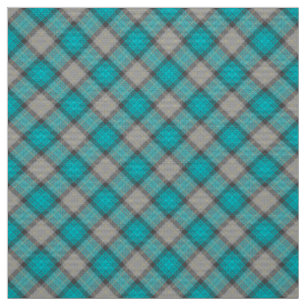 Modern retro blue plaid practical school projects fabric