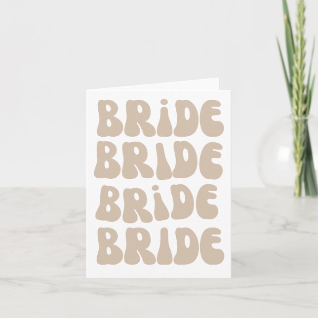 Modern Retro Bride Bachelorette Party Vintage Invitation (Front)