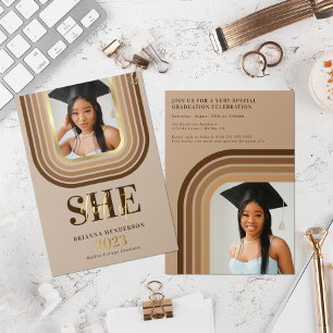 Modern Retro Brown and Neutral Graduation