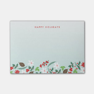 Modern Retro Chic Pattern Holidays Personalized Post-it Notes
