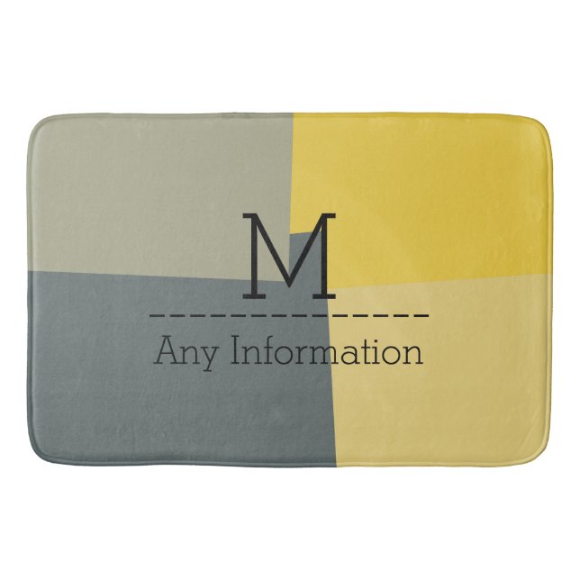 Modern Retro Colour Geometric Pattern #5 Bath Mat (Front)