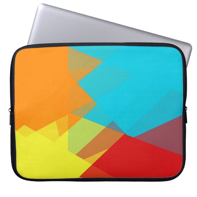 Modern Retro Colours Geometric #14 Laptop Sleeve (Front)