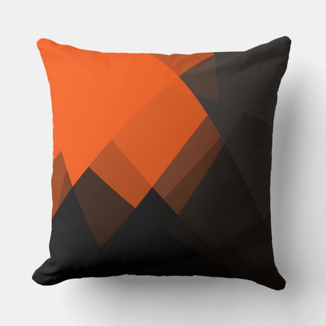Modern Retro Colours Geometric #28 Throw Pillow (Front)