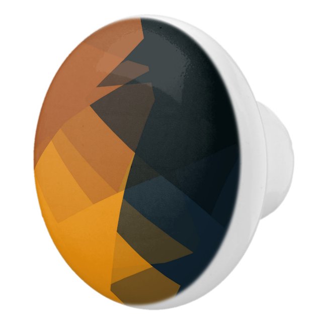 Modern Retro Colours Geometric #29 Ceramic Knob (Right)