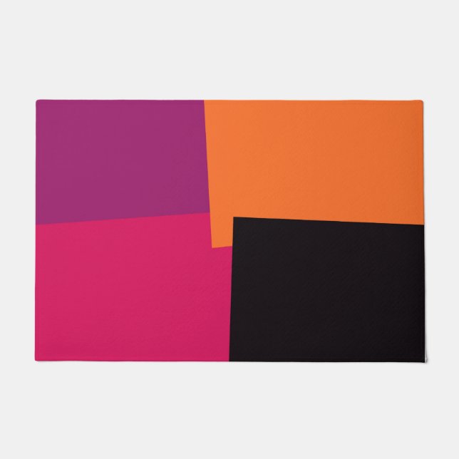 Modern Retro Colours Geometric #32 Doormat (Front)