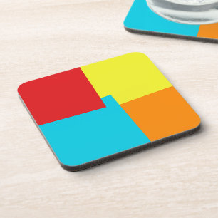 Modern Retro Colours Geometric #37 Coaster