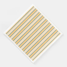 Modern Retro Coral and Green Stripe