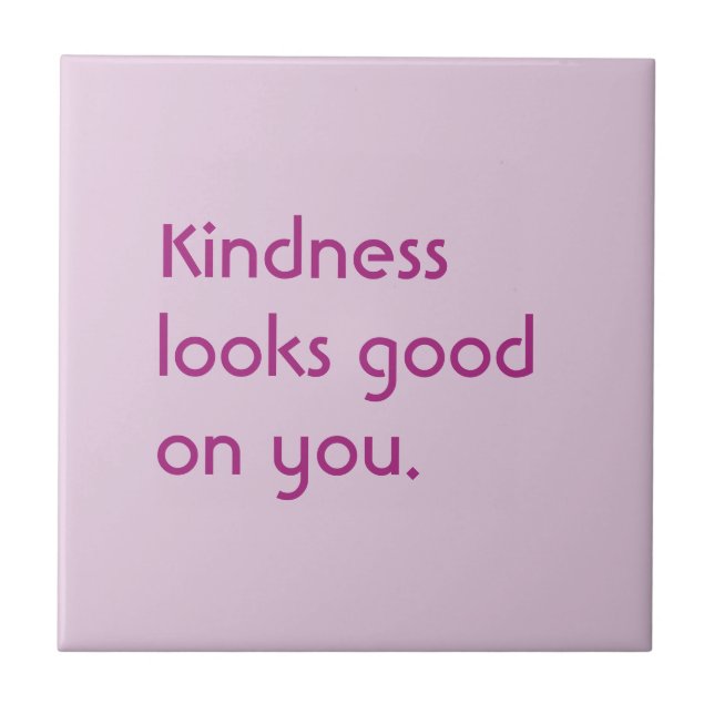 Modern Retro - Editable Custom Affirmation  Tile (Front)