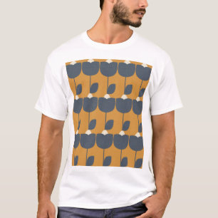 Modern Retro Flowers: Scandinavian Geometric. T-Shirt