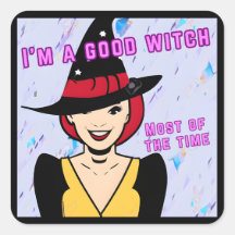 Modern Retro Good Witch Meme Colour Pop Art