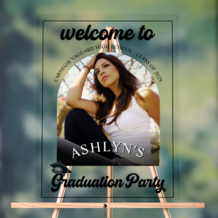 Modern Retro Graduation Party  Acrylic Sign